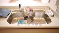 広々とした凸型シンクに洗剤ポケットを標準装備。大きなお鍋など洗いやすいです。