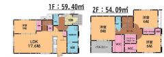 全居室5帖以上、収納付き。オールフローリング。自然とコミュニケーションが増えるリビング階段＾＾