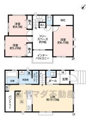 キッチン裏側に大容量のパントリーを確保＾＾洗面室にランドリースペースなど収納スペース各所に＾＾