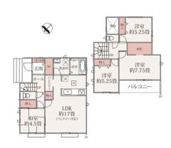 SIC、パントリー、WICがついた収納力に優れた間取り＾＾LDKと和室を合わせると21.5帖の大空間となります。