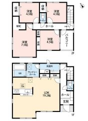 南西向き。玄関から洗面室へスムーズにアクセスできる生活動線＾＾