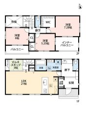 リビング横にマルチスキップの畳スペース付き。コミュニケーションが取りやすいリビング階段＾＾