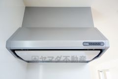 お手入れが簡単なスリム型レンジフードです。調理により発生する油煙や臭いを吸い込み、屋外へ排気してくれます。