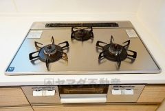 3口コンロなので、効率よくお料理が楽しめます。毎日のお料理も楽しくなりますね＾＾