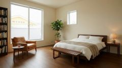家具はイメージです。主寝室としてお使いいただけそうなこちらのお部屋は、日当たりが良く、爽やかな風を感じて起きる朝は、快適生活の始まりに。