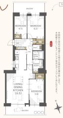 南西向きで陽当たり良好。各居室収納、廊下収納、リビング収納付き＾＾お掃除らくらくのオールフローリング。
