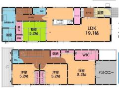 WIC、パントリー完備＾＾その他全居室収納スペース確保＾＾