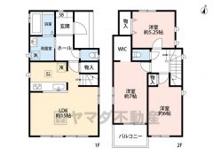 3LDK。ウォークインクローゼット完備＾＾