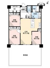 約12坪の広々専用庭付き＾＾各居室収納に加え、大容量のSICや廊下収納などが付いた収納力のある間取り＾＾