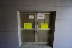 しっかりと扉の閉まるゴミ置き場。ゴミが散らかる心配もありません。