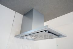 同仕様写真。お手入れが簡単なスリム型レンジフードです。調理により発生する油煙や臭いを吸い込み、屋外へ排気してくれます。