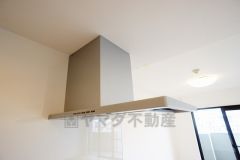 お手入れが簡単なスリム型レンジフードです。調理により発生する油煙や臭いを吸い込み、屋外へ排気してくれます。