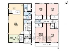 LDKとタタミコーナーを合わせると19帖の大空間となります。2階は洋室が4部屋あるので、お子様が大きくなっても安心ですね＾＾