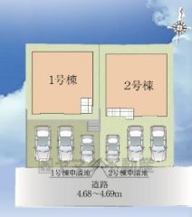 1号棟。カースペース並列3台分あり＾＾