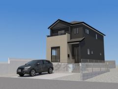 外壁はツートンカラーでスタイリッシュな外観で来客の時が待ち遠しくなりますね。