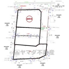 全体区画図。1号地成約済み。