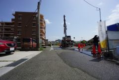 現地（2025年4月17日）撮影。住人以外の車の進入も少なく、小さなお子様を持つご家庭にも安心です。