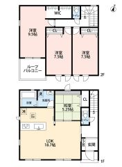 広々LDK18帖以上＾＾全居室収納スペース確保＾＾
