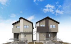 統一された建物外観はもちろん、前面道路に対して屋根方向を合わせることで統一感を作り出し、街並みとしての資産価値を高めます^^