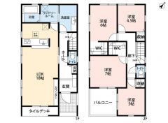 洗面室とランドリールームが分かれた家事導線良好＾＾
