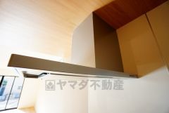 お手入れが簡単なスリム型レンジフードです。調理により発生する油煙や臭いを吸い込み、屋外へ排気してくれます。
