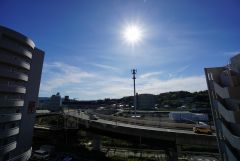 2階バルコニーからの眺望です。前面に遮るものがなく景色を一望できます。