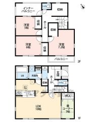LDKと和室を合わせると21帖の大空間となります。2階にストレージルーム付き＾＾