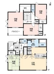 約18帖の広さを確保したＬＤＫは、和室と一体化して利用すると約24帖の大空間。
