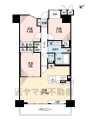 リビングは17.1帖の開放感あふれる空間です。洋室が3部屋あるので、お子様が大きくなっても安心ですね＾＾