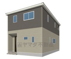 外壁はツートンカラーでスタイリッシュな外観で来客の時が待ち遠しくなりますね。