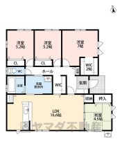 階段昇降がなく、子育てや介護がしやすい平屋＾＾洋室が3部屋あるので、お子様が大きくなっても安心ですね＾＾