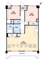 南東向きで陽当たり良好＾＾各居室収納完備。