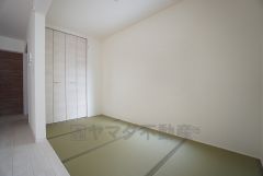 ＬＤＫに隣接する和室です。様々な使用用途で活躍しそうです。