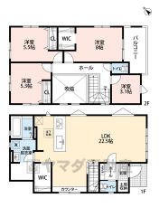 リビングイン階段でご家族が自然に顔を合わせられる間取り。高さのある吹き抜けが、ワンランク上の住まいを演出します。収納箇所豊富な住宅＾＾