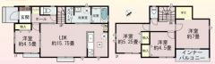家族で顔を合わせる機会が増えるリビング階段。水回りがまとまった家事導線がスムーズな間取り＾＾