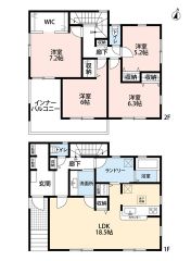 ゆとりある4LDK＾＾全居室収納スペース付きの充実した間取り＾＾