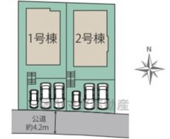 1号棟。カースペース3台分あり＾＾