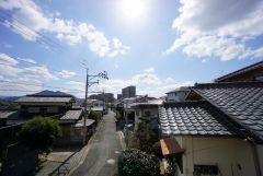 2階バルコニーからの眺望です。前面に遮るものがなく景色を一望できます。
