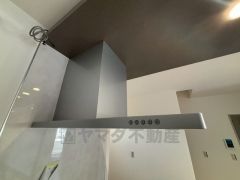 お手入れが簡単なスリム型レンジフードです。調理により発生する油煙や臭いを吸い込み、屋外へ排気してくれます。