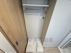 ランドリースペース上部には棚も付いています＾＾