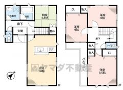 客間として活用できる和室は、生活感の出やすいリビングを通らず案内出来ます。2階は全室6帖以上と広々＾＾