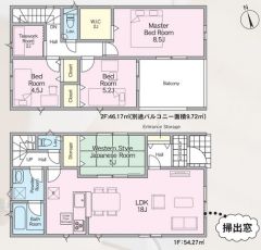 2階にテレワークルームを完備＾＾8.5帖の主寝室にWIC付き＾＾