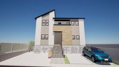 シンプルでいつまでも飽きのこないデザインが周囲の環境に調和し、どんなご家族にもフィットするデザインです。