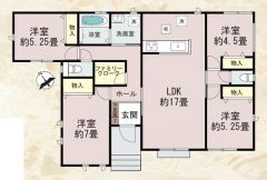 階段昇降がない平屋建。各居室収納完備＾＾