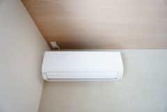 リビングにエアコン設置済み。