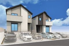 統一された建物外観はもちろん、前面道路に対して屋根方向を合わせることで統一感を作り出し、街並みとしての資産価値を高めます^^