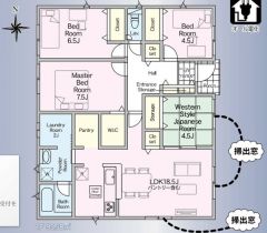 平屋で叶える、ゆとりの4LDK暮らし。充実の収納力＾＾バリアフリー設計で長く住み継げる、家族みんなが笑顔になれる快適な住まいです＾＾