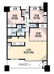 南向きで陽当たり良好＾＾リビングは21.8帖の広々とした空間です。各居室収納完備。バルコニーにとトランクルーム付き。