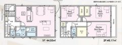全室2面採光で採光・通風良好＾＾主寝室にWIC付き。