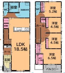2階に洋室が4部屋完備されているのでお子様が成長しても安心です＾＾ 全居室収納スペース完備＾＾
